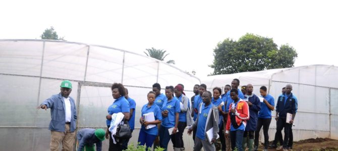 AGROFORESTORY  STUDENTS VISIT THE BONGOB FARMS.